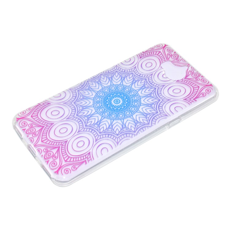 Pattern Printing TPU Protection Mobile Case for Huawei Y5 (2017) / Y6 (2017) - Lotus-2