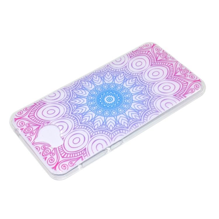 Pattern Printing TPU Protection Mobile Case for Huawei Y5 (2017) / Y6 (2017) - Lotus-3