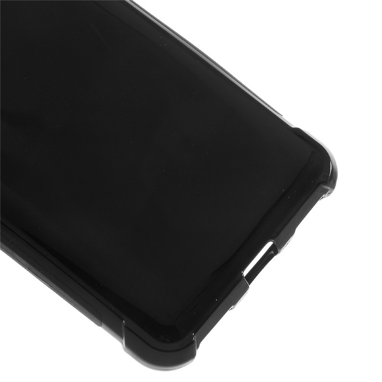 Clear Soft TPU Case with Non-slip Inner for Huawei Y5 (2017) / Y6 (2017) - Black-5