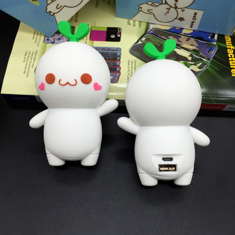 Cute Cartoon Figure Mini Portable Power Bank 8000mAh for iPhone Samsung Huawei - Acting Cute-2
