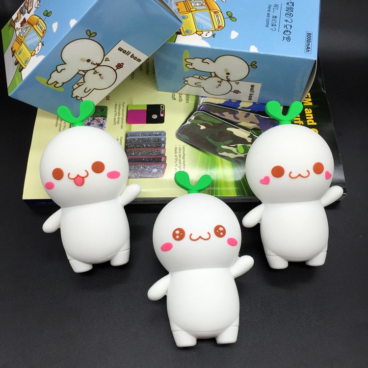 Cute Cartoon Figure Mini Portable Power Bank 8000mAh for iPhone Samsung Huawei - Acting Cute-7