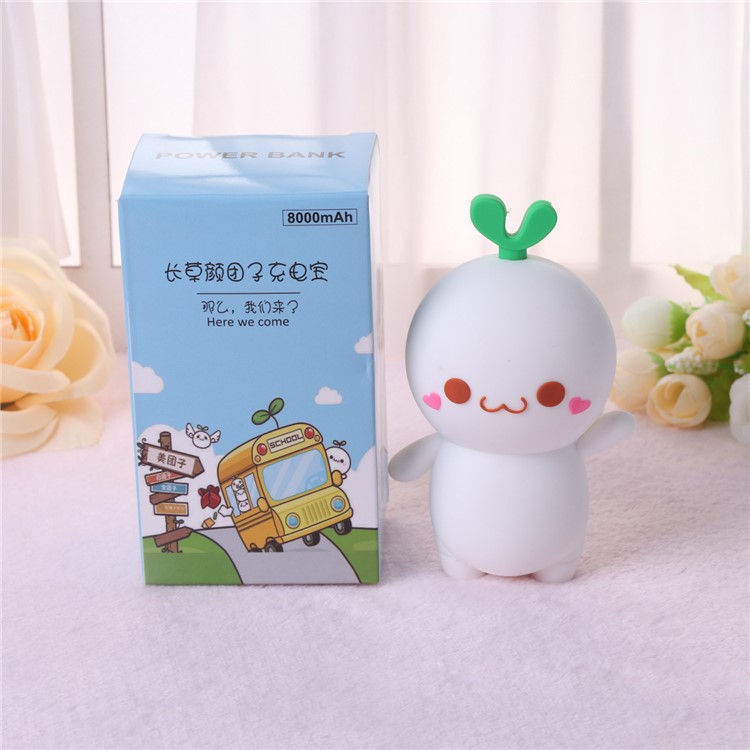 Cute Cartoon Figure Mini Portable 8000mAh Mobile Phone Battery for iPhone Samsung Huawei - Smile-2