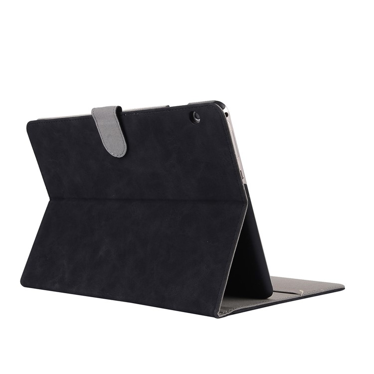 Retro Style Flip Leather Cover Stand Case with Card Slots for Huawei MediaPad T3 10 - Black-4