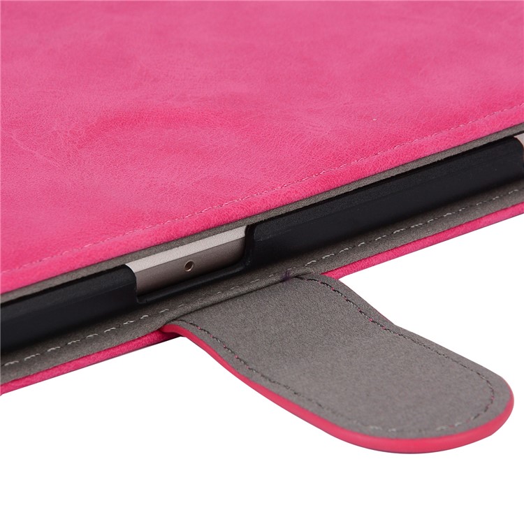 Retro Style Flip Leather Cover Stand Cover with Card Slots for Huawei MediaPad T3 10 - Rose-11