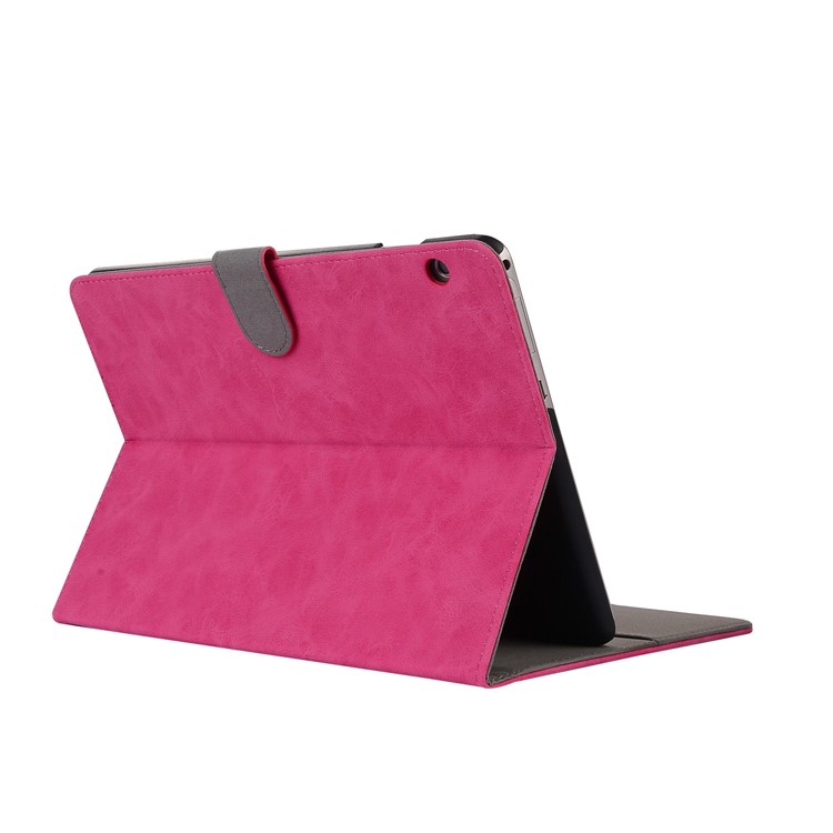 Retro Style Flip Leather Cover Stand Cover with Card Slots for Huawei MediaPad T3 10 - Rose-4