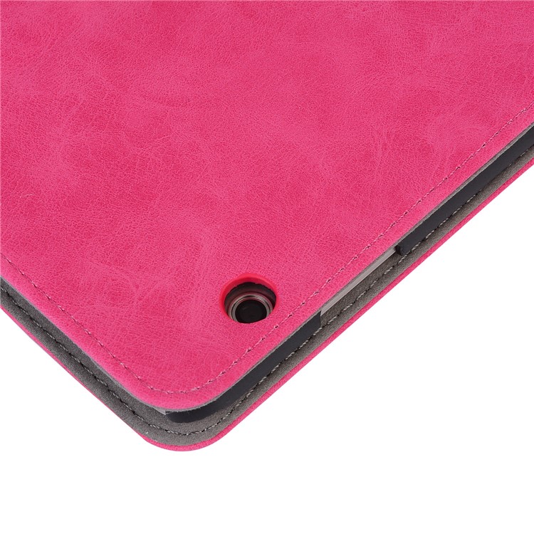 Retro Style Flip Leather Cover Stand Cover with Card Slots for Huawei MediaPad T3 10 - Rose-7