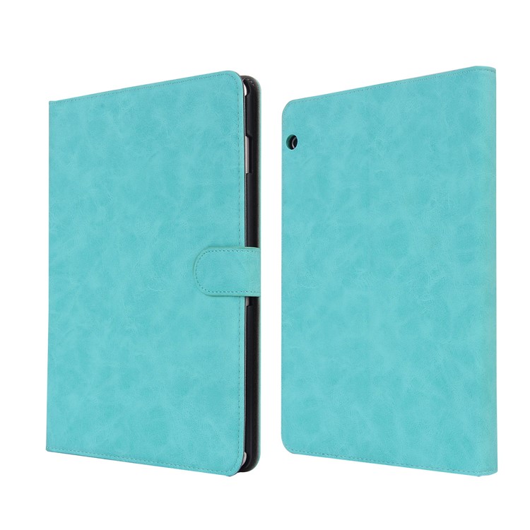 Retro Style Flip Leather Cover Stand Shell with Card Slots for Huawei MediaPad T3 10 - Blue-5