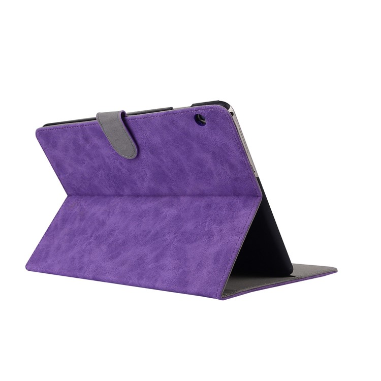 Retro Style Flip Leather Cover Stand Protection Case with Card Slots for Huawei MediaPad T3 10 - Purple-4