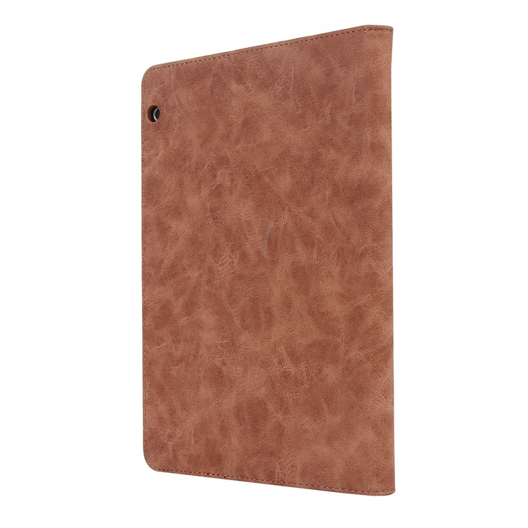 Retro Style Flip Leather Cover Stand Accessory Case with Card Slots for Huawei MediaPad T3 10 - Brown-3
