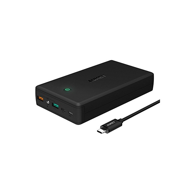 

AUKEY PB-Y3 30000mАх питания Банк быстрая зарядка 3.0, класс-C 2 выхода USB, Tpye-C микро-USB вход, iPhone X