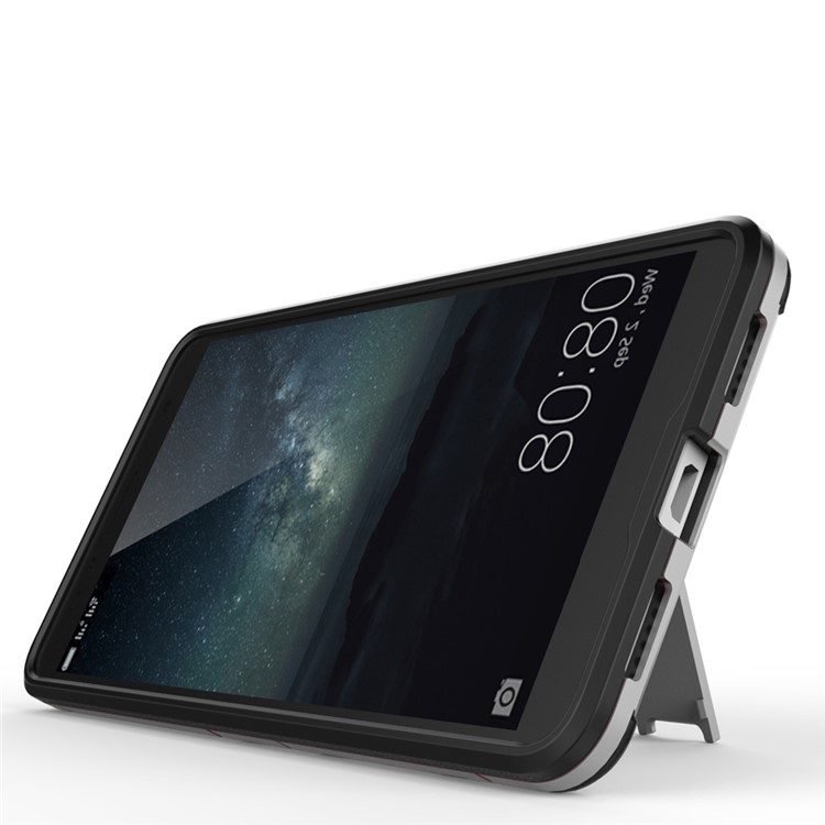 Solid PC + TPU Hybrid Shell Case with Kickstand for Huawei Honor Play 5X / Honor 5X - Grey-5