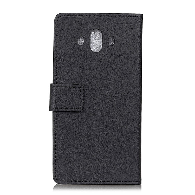 Magnetic Leather Wallet Stand Flip Phone Case for Huawei Mate 10 - Black-7