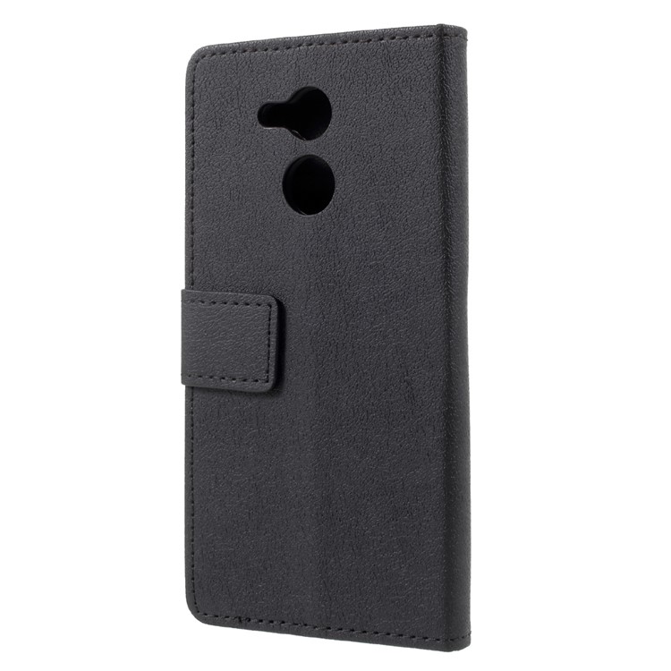 Wallet Magnetic Stand Leather Mobile Phone Shell for Huawei Honor 6C Pro / V9 Play - Black-3