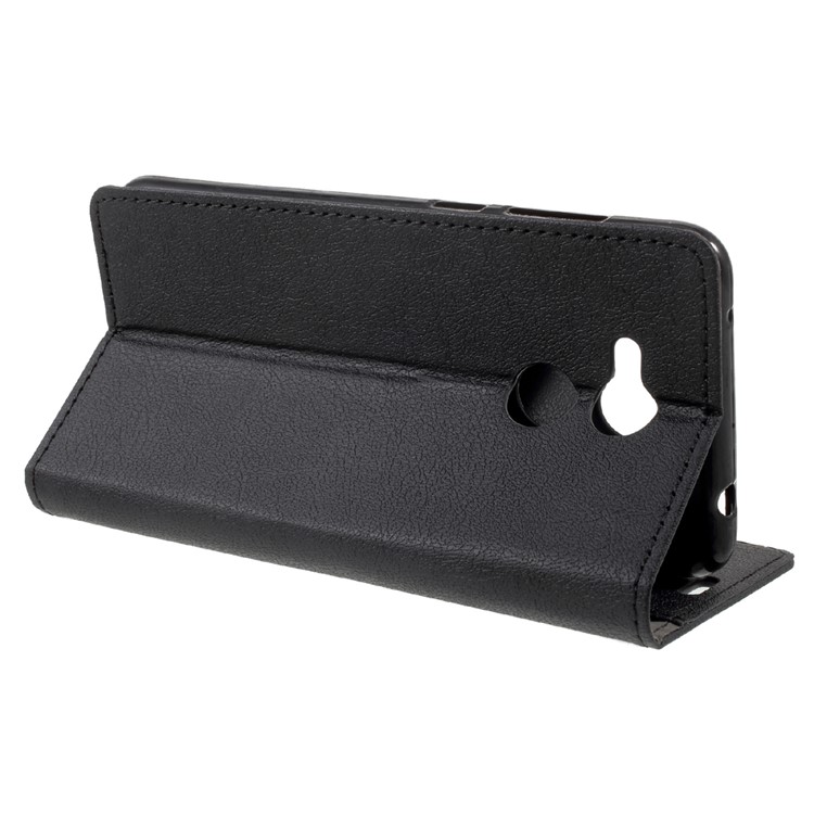 Wallet Magnetic Stand Leather Mobile Phone Shell for Huawei Honor 6C Pro / V9 Play - Black-4