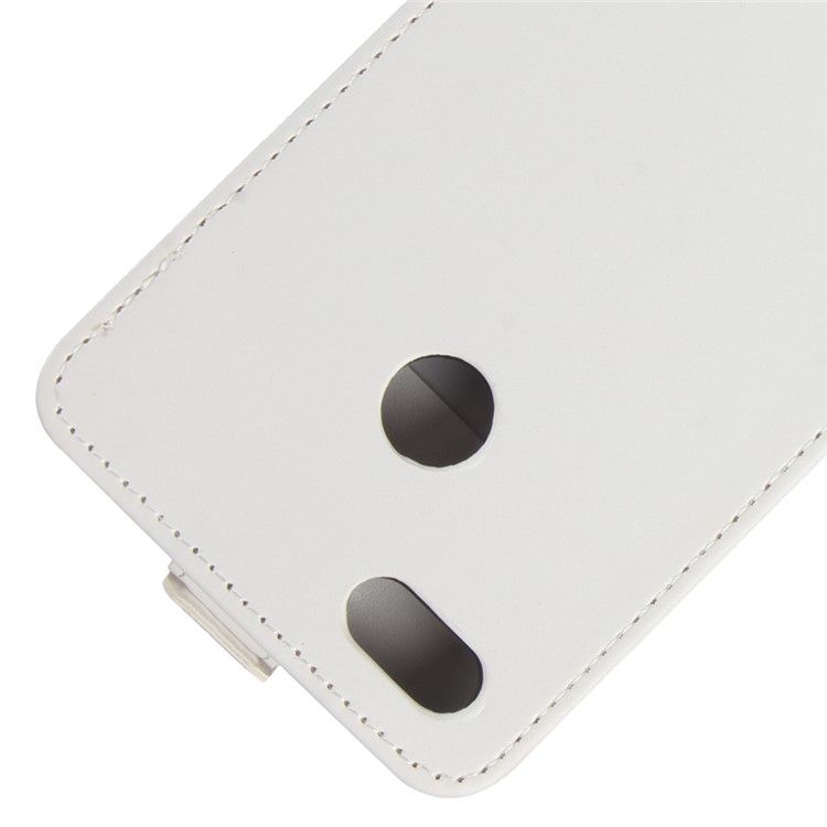 Crazy Horse Vertical Flip Card Holder Leather Cover for Huawei P9 lite mini / Enjoy 7 / Y6 Pro (2017) - White-2