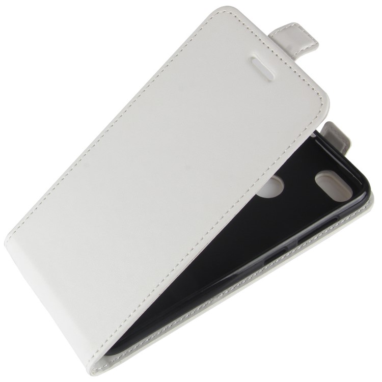Crazy Horse Vertical Flip Card Holder Leather Cover for Huawei P9 lite mini / Enjoy 7 / Y6 Pro (2017) - White-3
