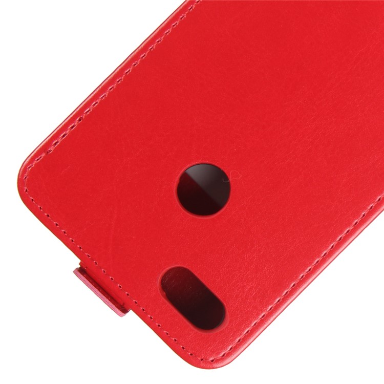 Crazy Horse Vertical Flip Leather Phone Case for Huawei P9 lite mini / Enjoy 7 / Y6 Pro (2017) - Red-2