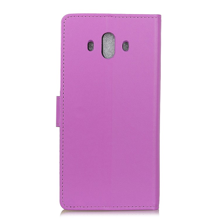 For Huawei Mate 10 PU Leather Wallet Cover Stand Mobile Casing - Purple-3