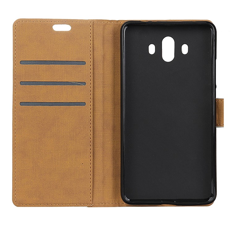 For Huawei Mate 10 PU Leather Wallet Cover Stand Mobile Casing - Purple-7
