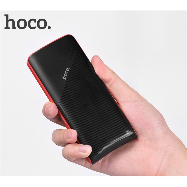 HOCO J4 Superior 10000mAh Dual USB Power Bank External Backup Battery Charger - Black-4