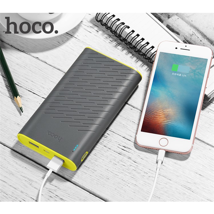 HOCO B31-20000 Rege Power Bank 20000mAh Dual USB Output External Battery for iPhone X/8/8 Plus Etc. - Grey-4