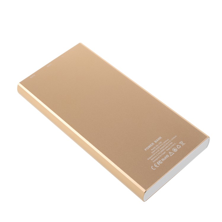 CAGER S99 10000mAh Battery Charger Power Bank for iPhone iPad Samsung LG - Gold Color-5