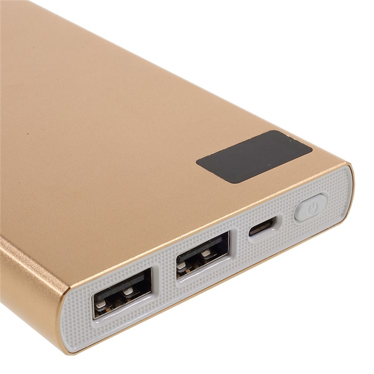 CAGER S99 10000mAh Battery Charger Power Bank for iPhone iPad Samsung LG - Gold Color-6