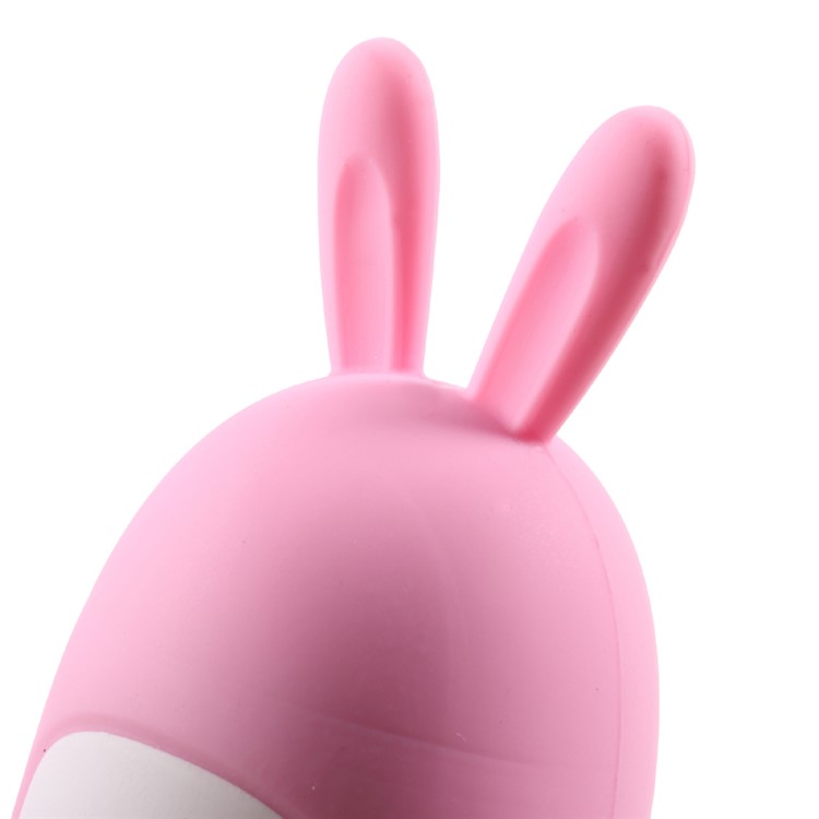CAGER T18 Cute Bunny Dual USB 10000mAh Power Bank with Charging Cables for iPhone iPad Samsung - Pink-10