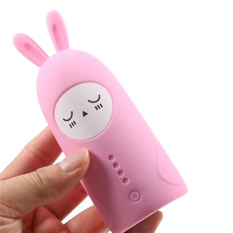 CAGER T18 Cute Bunny Dual USB 10000mAh Power Bank with Charging Cables for iPhone iPad Samsung - Pink-6