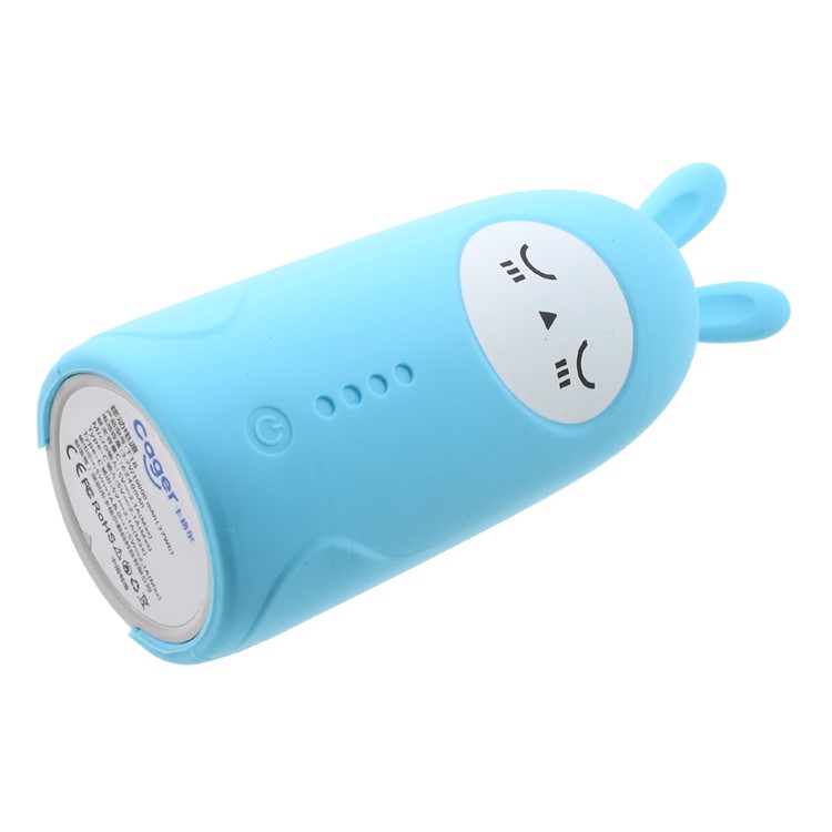 CAGER T18 Cute Bunny Type-C Two Way Charging 10000mAh External Mobile Battery for iPhone iPad Samsung - Blue-5