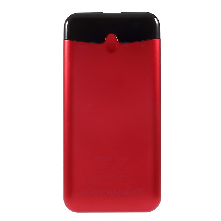 CAGER S98 Magic Eyes 10000mAh Power Bank with Charging Cables for iPhone iPad Samsung - Red-3