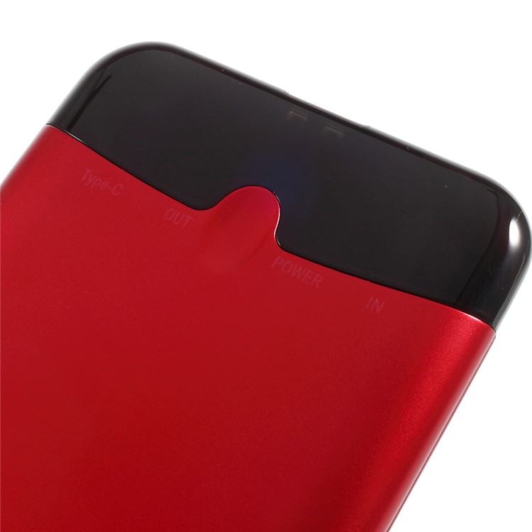 CAGER S98 Magic Eyes 10000mAh Power Bank with Charging Cables for iPhone iPad Samsung - Red-6