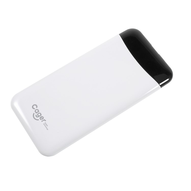 CAGER S98 Magic Eyes Ultra-thin 10000mAh External Mobile Battery for iPhone iPad Samsung - White-3