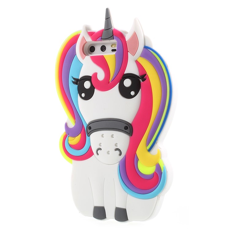 Lovely 3D Unicorn Silicone Back Phone Case for Huawei P10-2