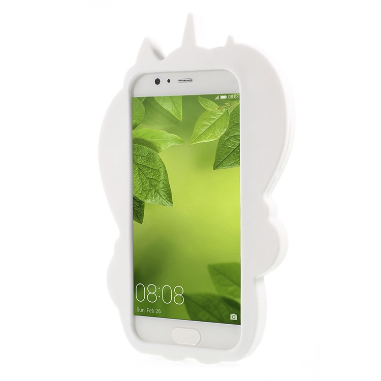 Lovely 3D Unicorn Silicone Back Phone Case for Huawei P10-3