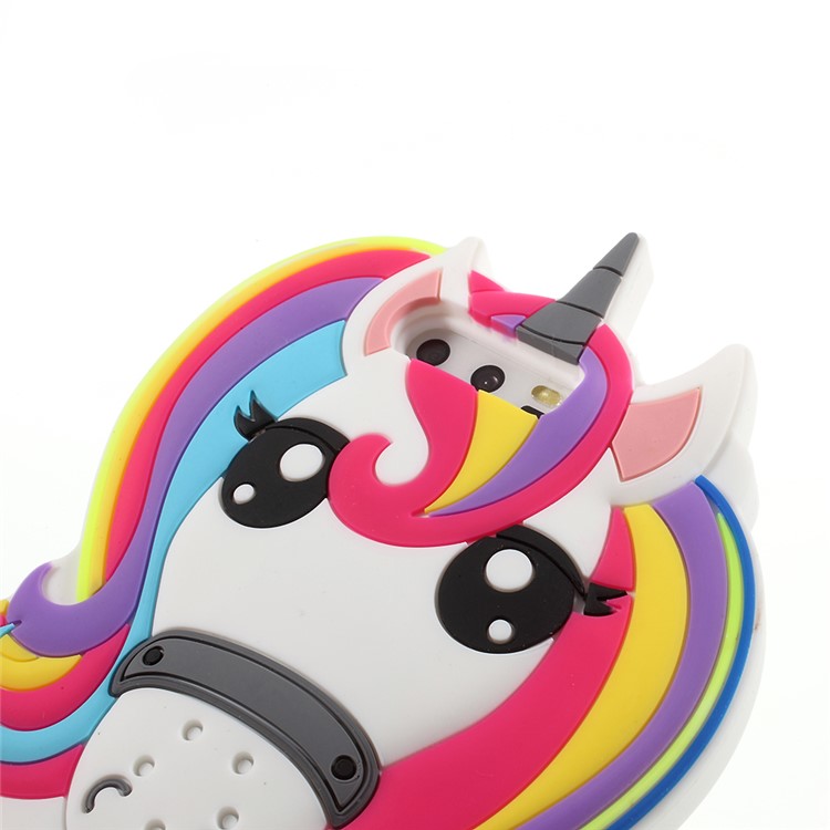 Lovely 3D Unicorn Silicone Back Phone Case for Huawei P10-4