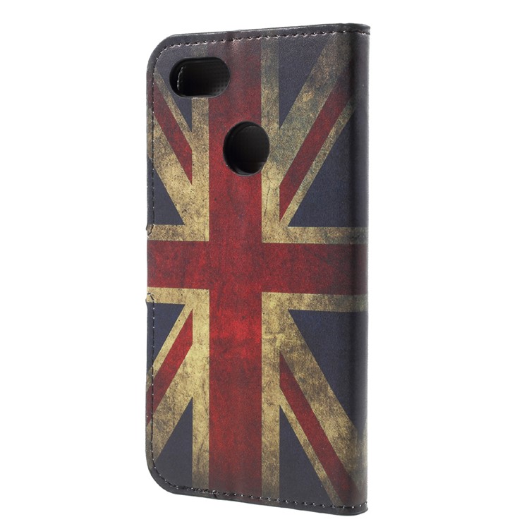 Patterned Leather Wallet Cell Phone Case for Huawei P9 lite mini / Enjoy 7 / Y6 Pro (2017) - UK National Flag-2