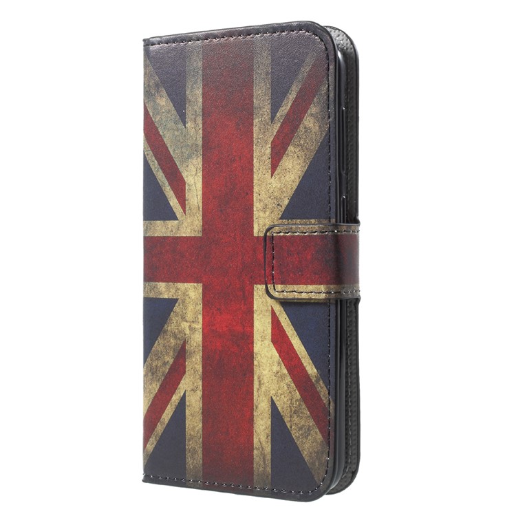 Patterned Leather Wallet Cell Phone Case for Huawei P9 lite mini / Enjoy 7 / Y6 Pro (2017) - UK National Flag-3