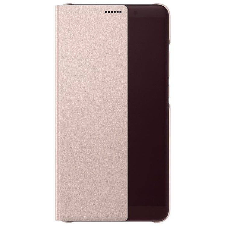 HUAWEI Side View Window Auto Wake up/Sleep Leather Case for Huawei Mate 10 - Pink-2