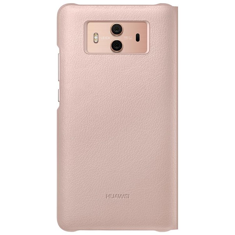 HUAWEI Side View Window Auto Wake up/Sleep Leather Case for Huawei Mate 10 - Pink-3