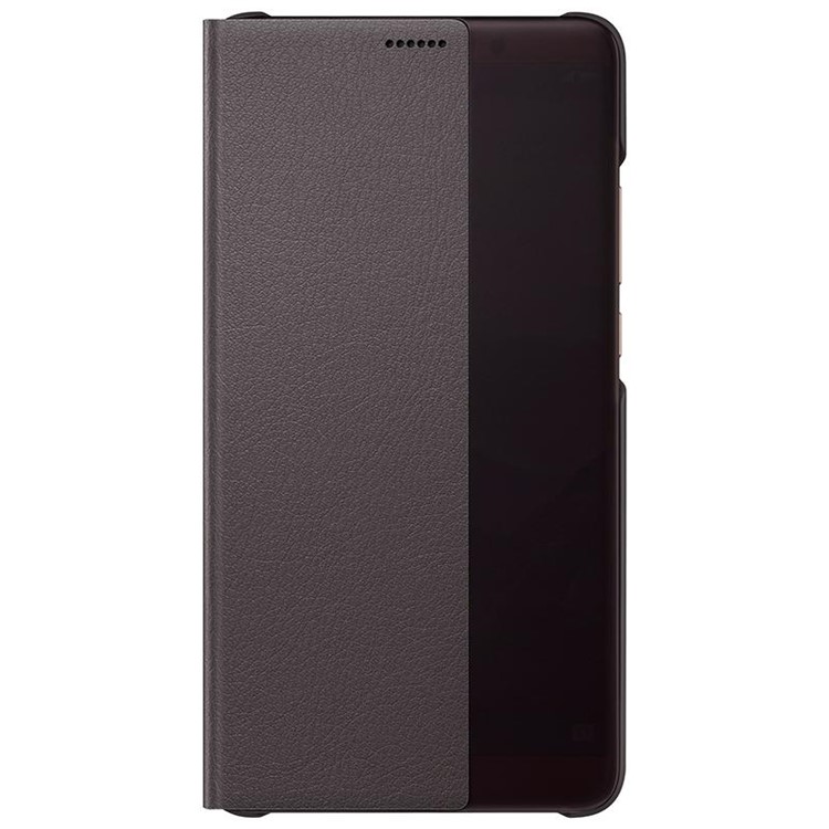 HUAWEI Side View Fenster Leder Smart Phone Cover für Huawei Mate 10 - Braun-2