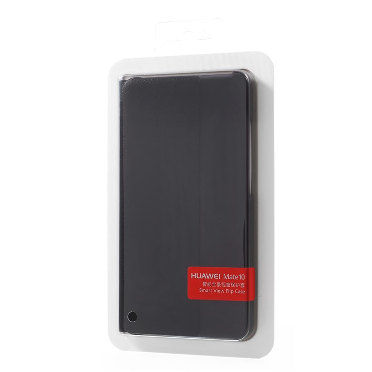 HUAWEI Side View Fenster Leder Smart Phone Cover für Huawei Mate 10 - Braun-7
