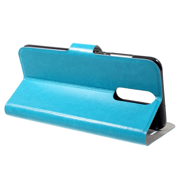 For Huawei Mate 10 Lite / nova 2i / Maimang 6 Crazy Horse Leather Card Slot Phone Case Accessory - Blue-4