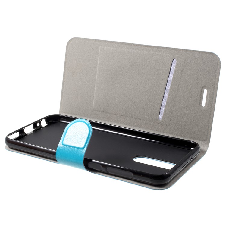 For Huawei Mate 10 Lite / nova 2i / Maimang 6 Crazy Horse Leather Card Slot Phone Case Accessory - Blue-5