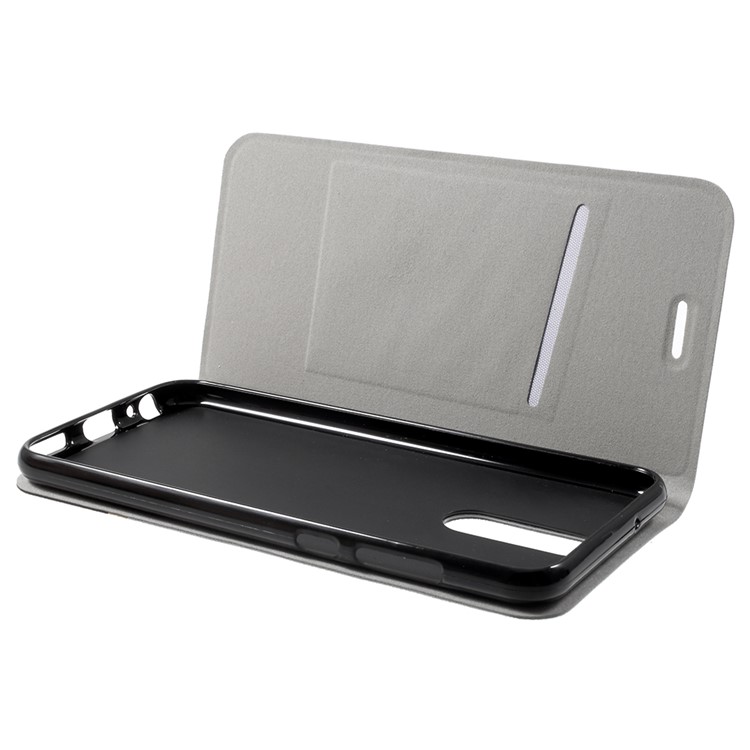 For Huawei nova 2i / Maimang 6 / Mate 10 Lite Contrast Color Steel Sheet Leather Stand Cover Shell - Grey-5