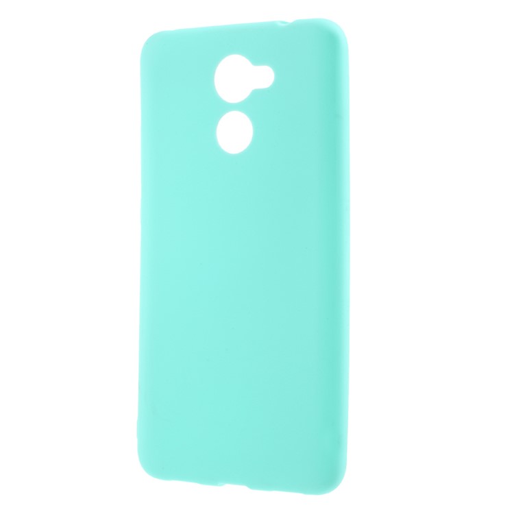 Matte Soft TPU Back Mobile Casing for Huawei Y7 Prime / Enjoy 7 Plus - Cyan-2