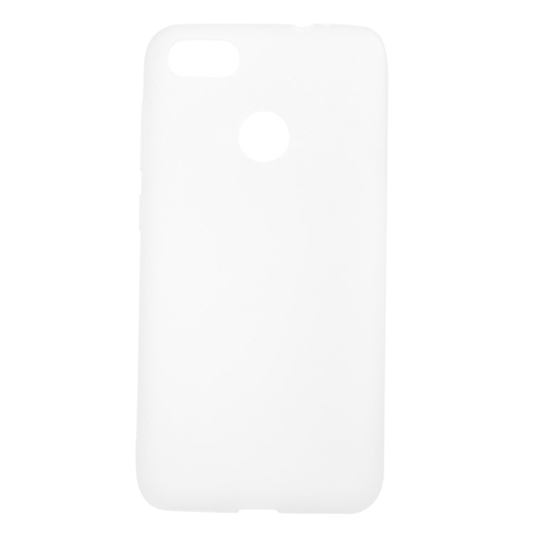 Matte Anti-fingerprint TPU Back Case for Huawei P9 lite mini / Enjoy 7 / Y6 Pro (2017) - White-1