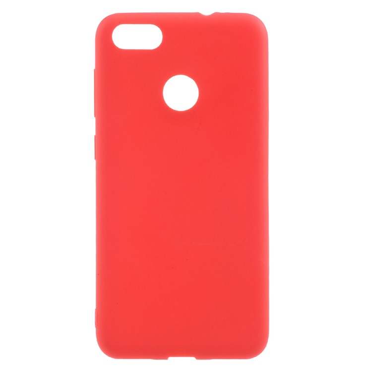 Custodia Cellulare TPU Anti-impronta Opaca Per Huawei P9 Lite Mini / Goditi 7 / Y6 Pro (2017) - Rosso-1