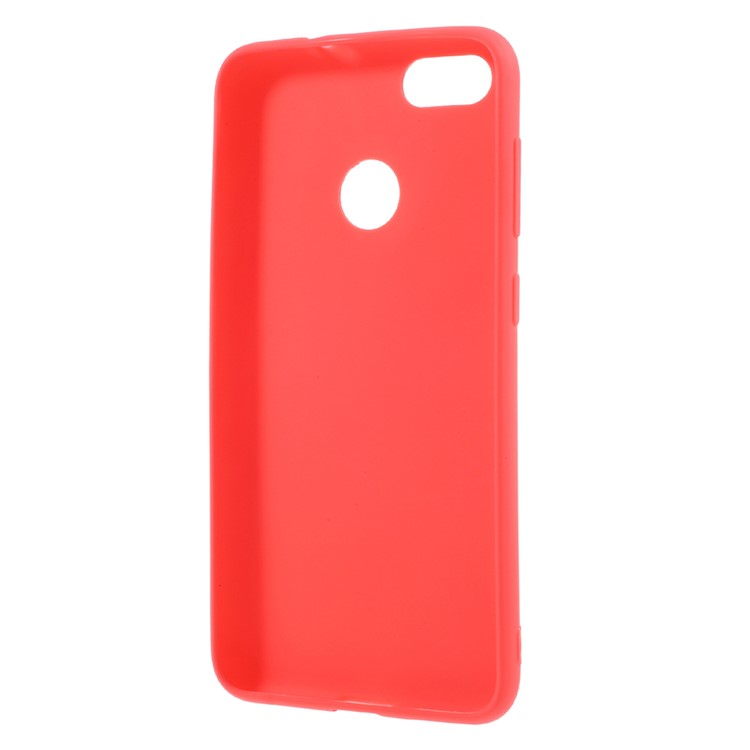 Custodia Cellulare TPU Anti-impronta Opaca Per Huawei P9 Lite Mini / Goditi 7 / Y6 Pro (2017) - Rosso-3
