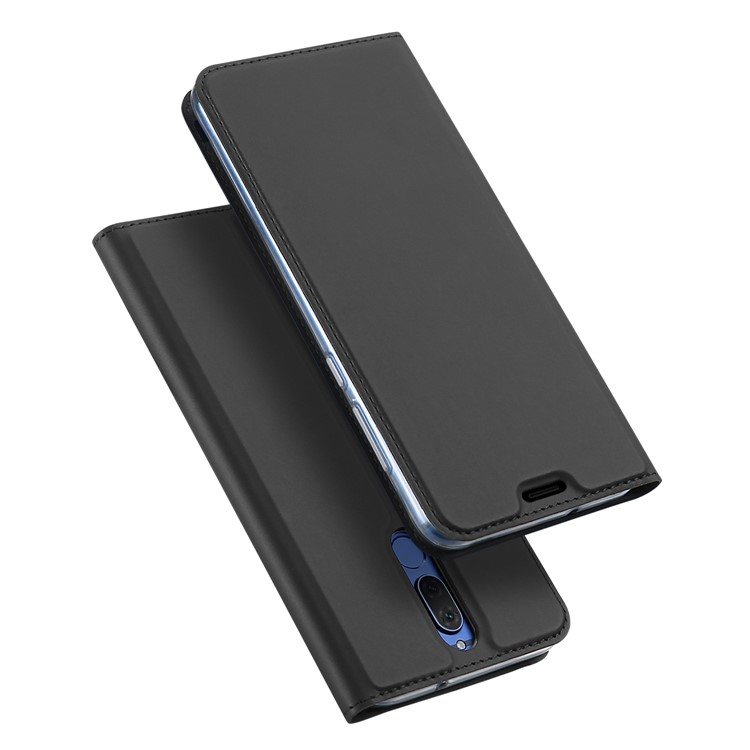 

DUX DUCIS Skin Pro Series Stand Leather Case for Huawei Mate 10 Lite / nova 2i / Maimang 6 - Dark Grey